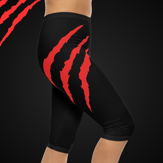 Slash Women’s Capri Leggings (Black)