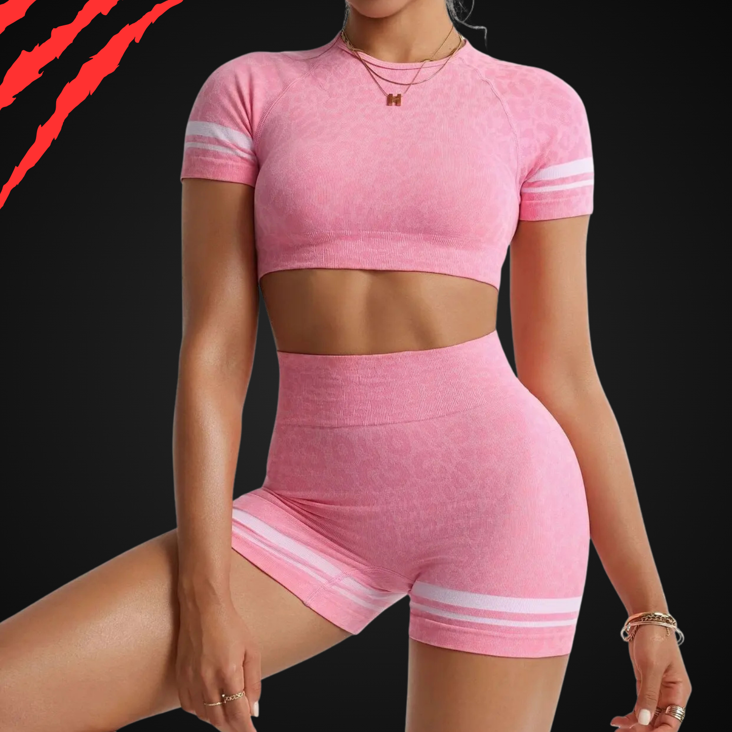 BurnRex Cheetah V-Back Set