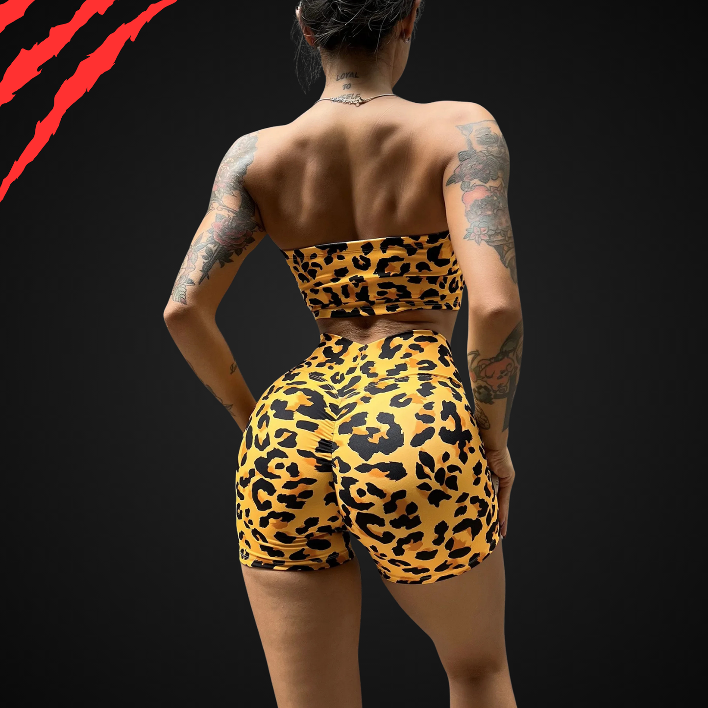 BurnRex Cheetah Chase Crop Set