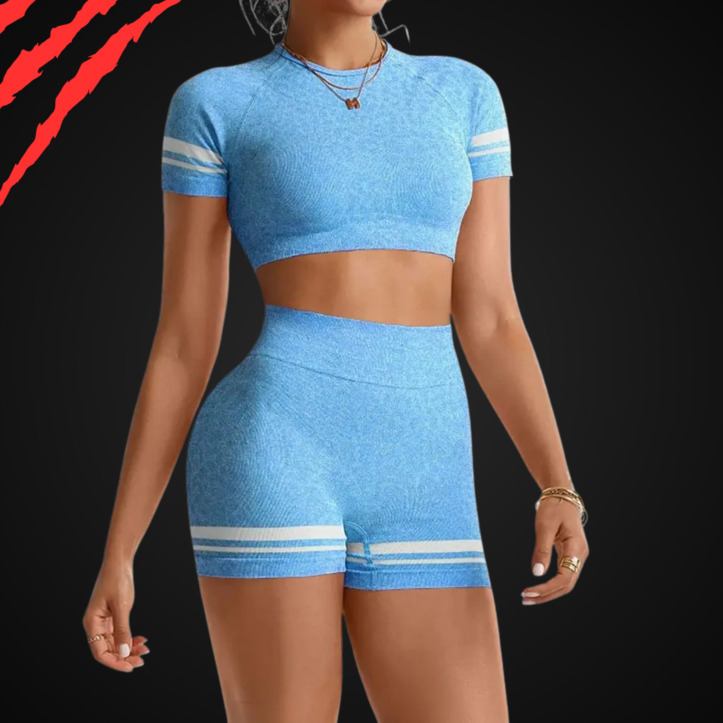 BurnRex Cheetah V-Back Set