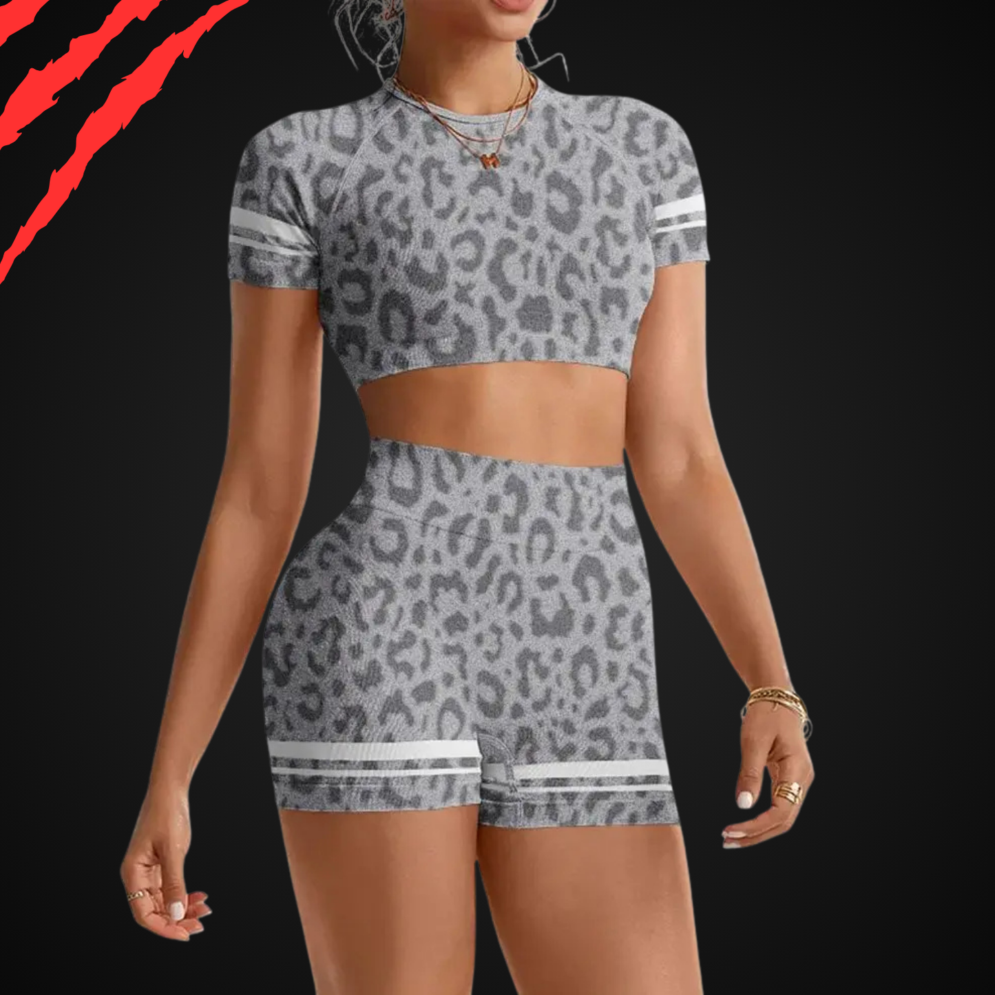 BurnRex Cheetah V-Back Set