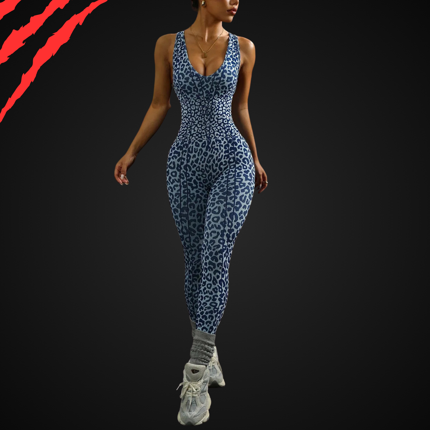 BurnRex Cheetah Chase Jumpsuit