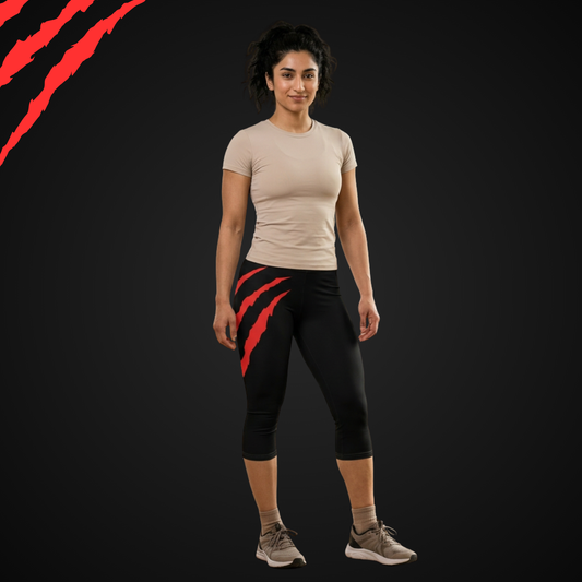 Slash Women’s Capri Leggings (Black)