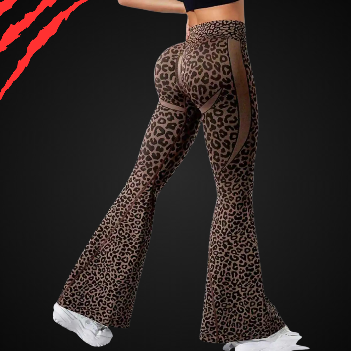 BurnRex Flare Cheetah Leggings