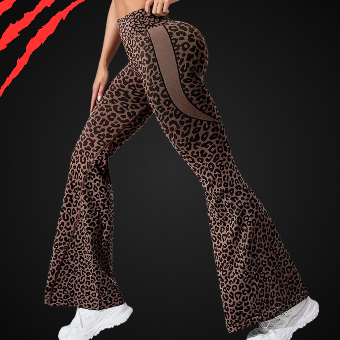 BurnRex Flare Cheetah Leggings