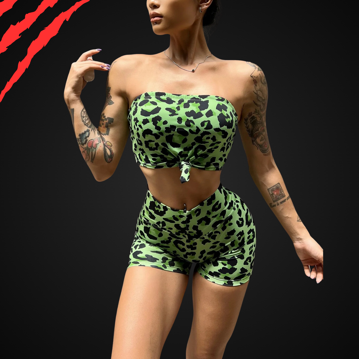 BurnRex Cheetah Chase Crop Set